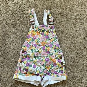 Mini Boden overalls 5-6Y pink, orange purple in great condition!!
